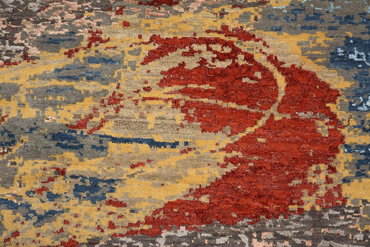 Designer tapijt rond  - 182 x 180 cm - veelkleurig