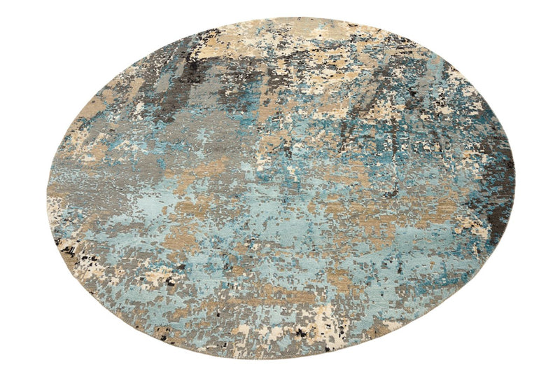 Designer tapijt rond  - 179 x 176 cm - veelkleurig