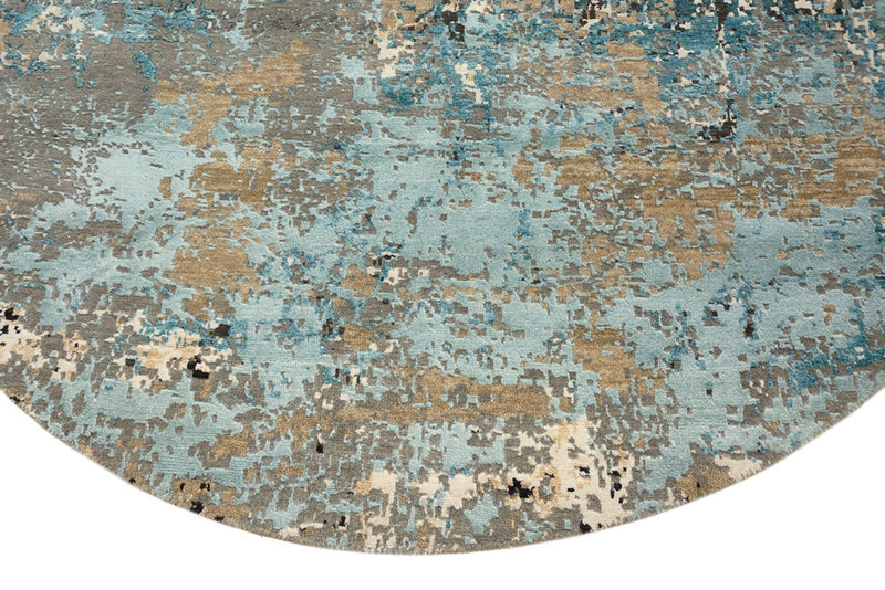 Designer tapijt rond  - 179 x 176 cm - veelkleurig