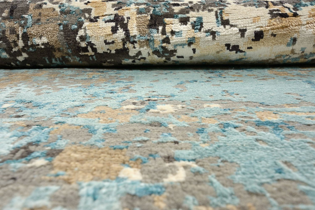 Designer tapijt rond  - 179 x 176 cm - veelkleurig