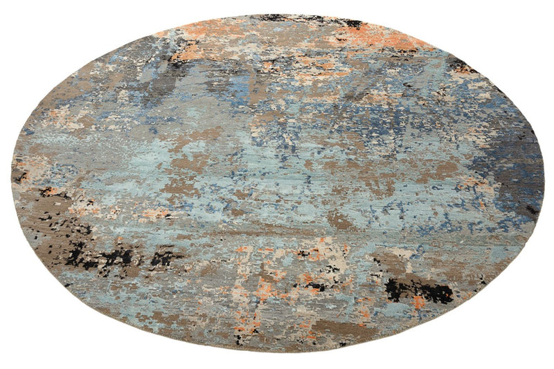 Designer tapijt rond  - 243 x 241 cm - veelkleurig