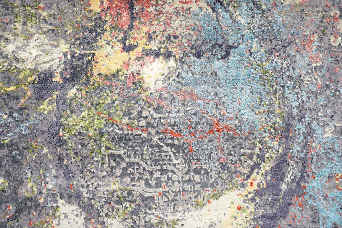 Designer tapijt rond  - 185 x 183 cm - veelkleurig