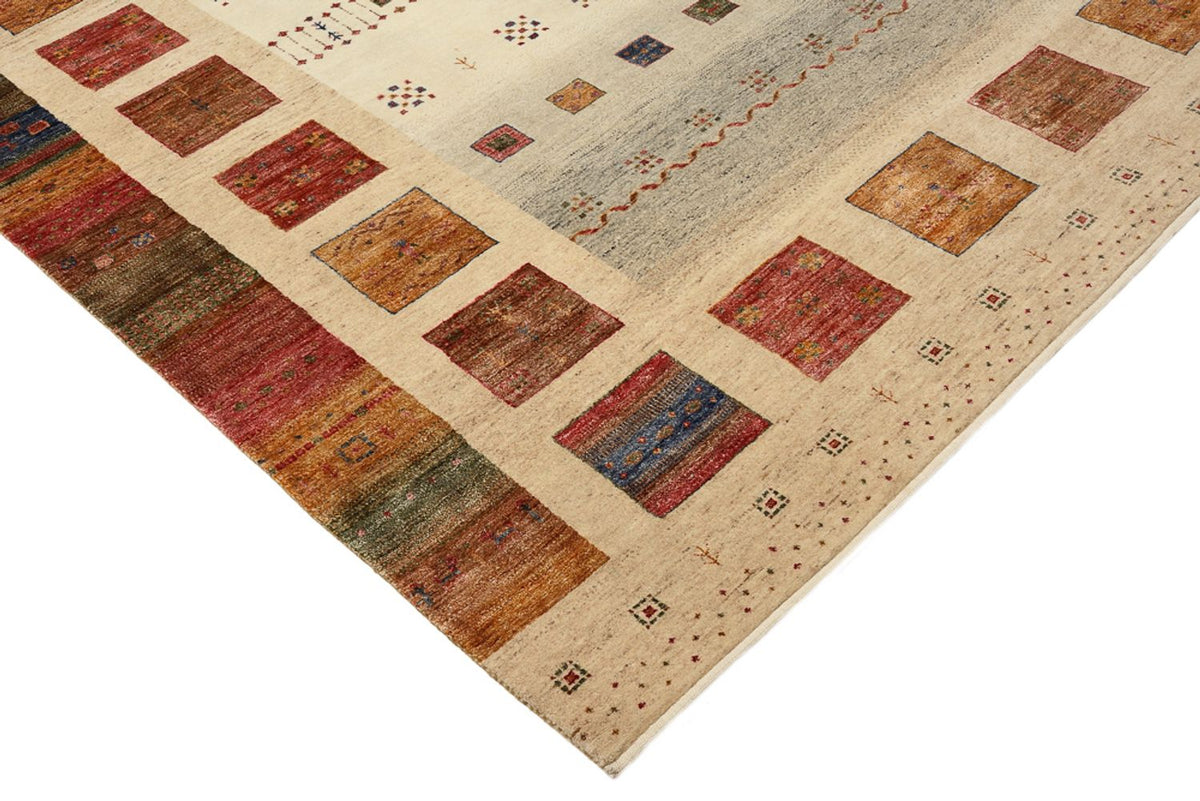 Gabbeh Tapijt - Loribaft Indus vierkant  - 253 x 249 cm - veelkleurig