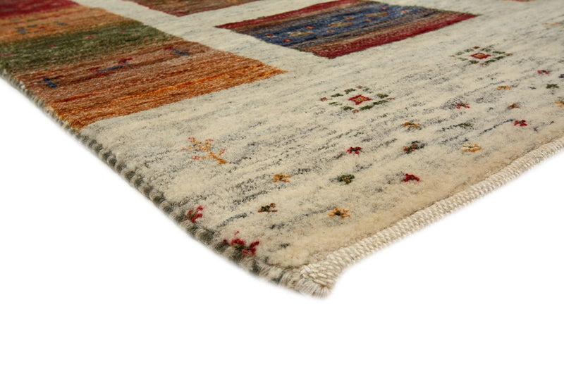 Gabbeh Tapijt - Loribaft Indus vierkant  - 206 x 205 cm - veelkleurig