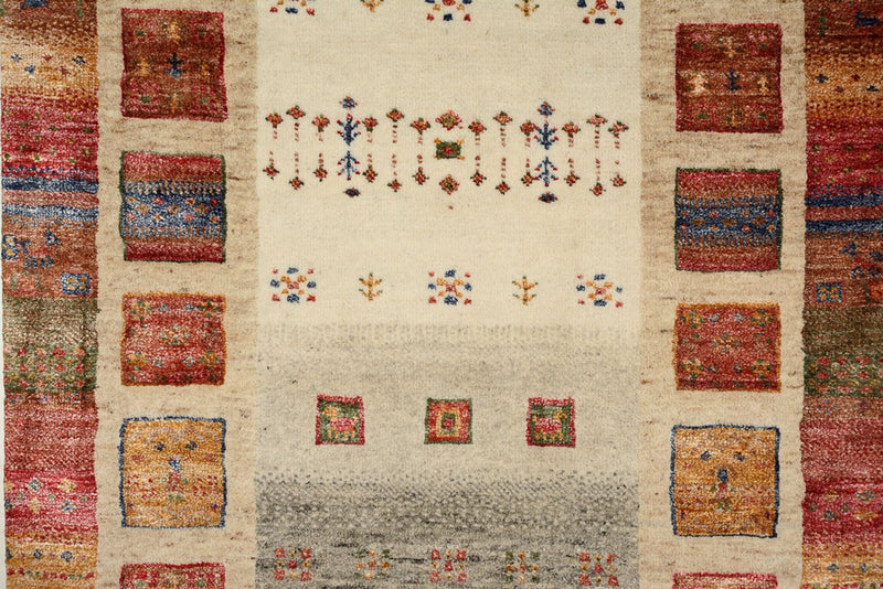 Loper Gabbeh Tapijt - Loribaft Indus - 298 x 84 cm - veelkleurig