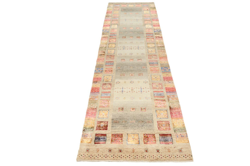 Loper Gabbeh Tapijt - Loribaft Indus - 295 x 82 cm - veelkleurig