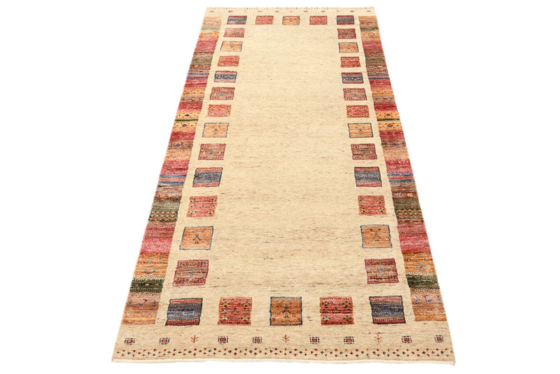Loper Gabbeh Tapijt - Loribaft Indus - 202 x 94 cm - veelkleurig