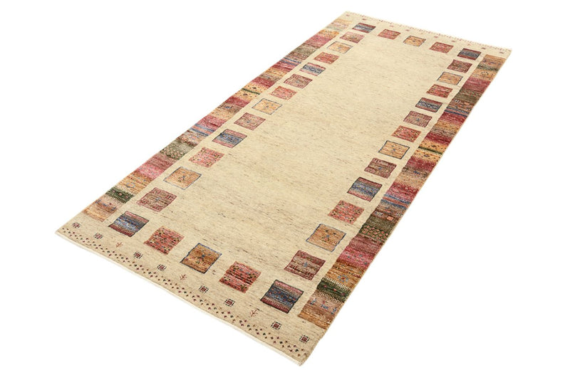 Loper Gabbeh Tapijt - Loribaft Indus - 202 x 94 cm - veelkleurig