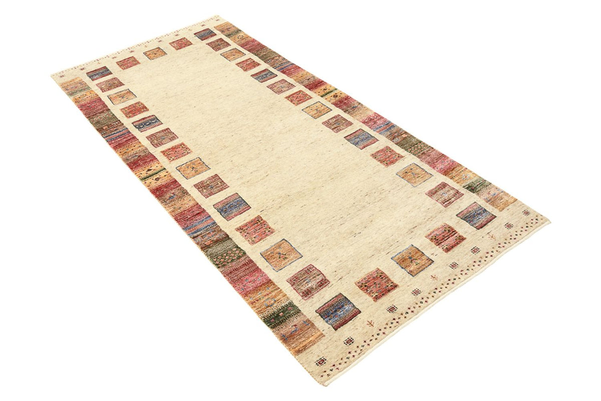 Loper Gabbeh Tapijt - Loribaft Indus - 202 x 94 cm - veelkleurig