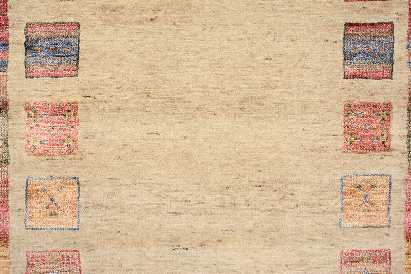 Loper Gabbeh Tapijt - Loribaft Indus - 202 x 94 cm - veelkleurig