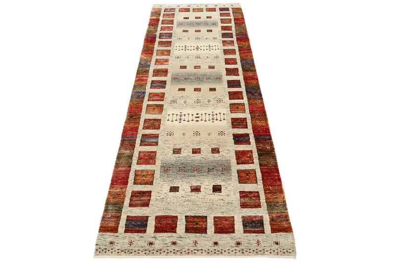 Loper Gabbeh Tapijt - Loribaft Indus - 256 x 84 cm - veelkleurig