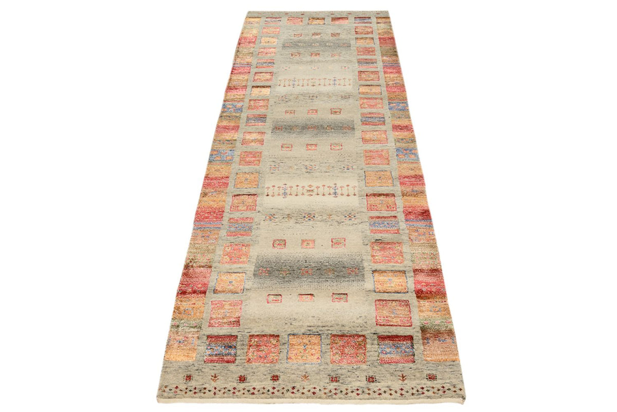 Loper Gabbeh Tapijt - Loribaft Indus - 256 x 84 cm - veelkleurig