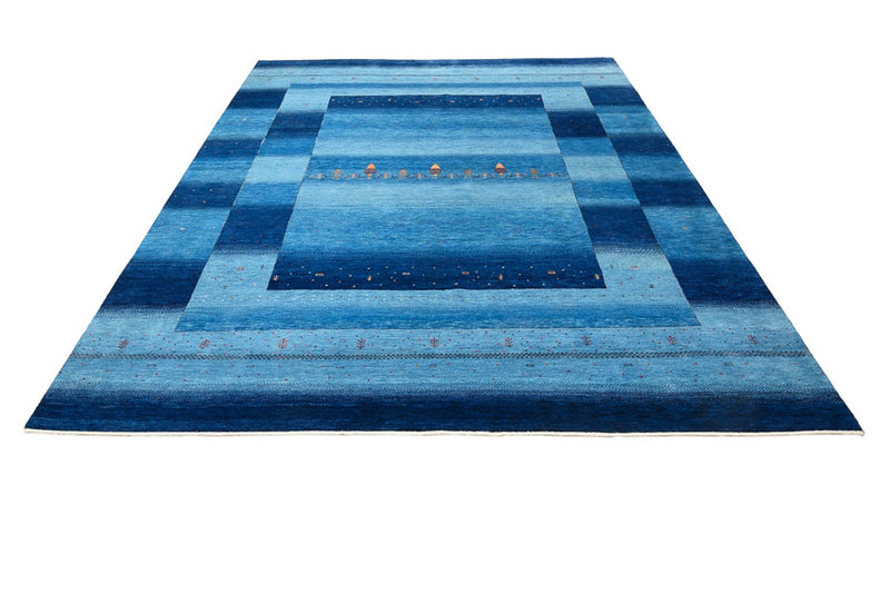 Gabbeh Tapijt - Loribaft Indus - 303 x 241 cm - zee blauw