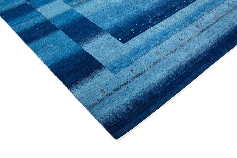 Gabbeh Tapijt - Loribaft Indus - 303 x 241 cm - zee blauw
