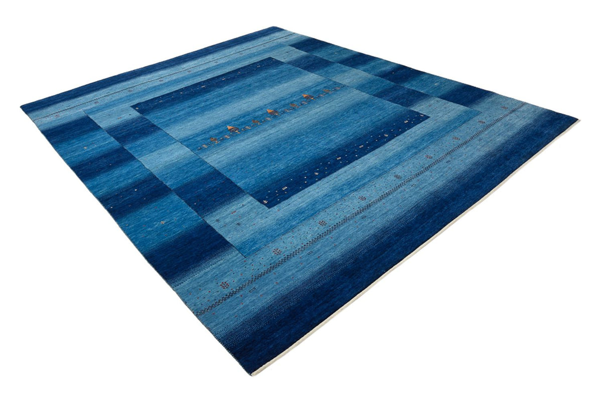 Gabbeh Tapijt - Loribaft Indus - 299 x 250 cm - zee blauw