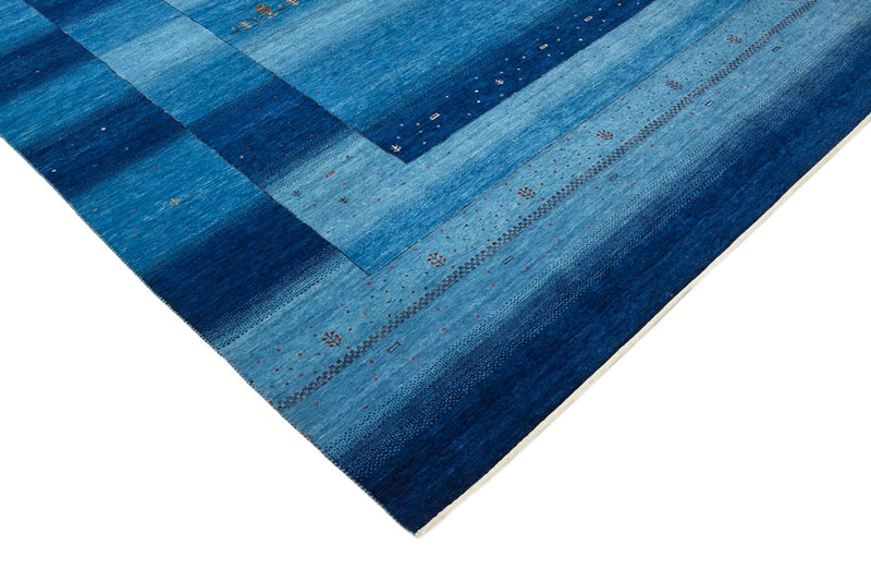 Gabbeh Tapijt - Loribaft Indus - 299 x 250 cm - zee blauw
