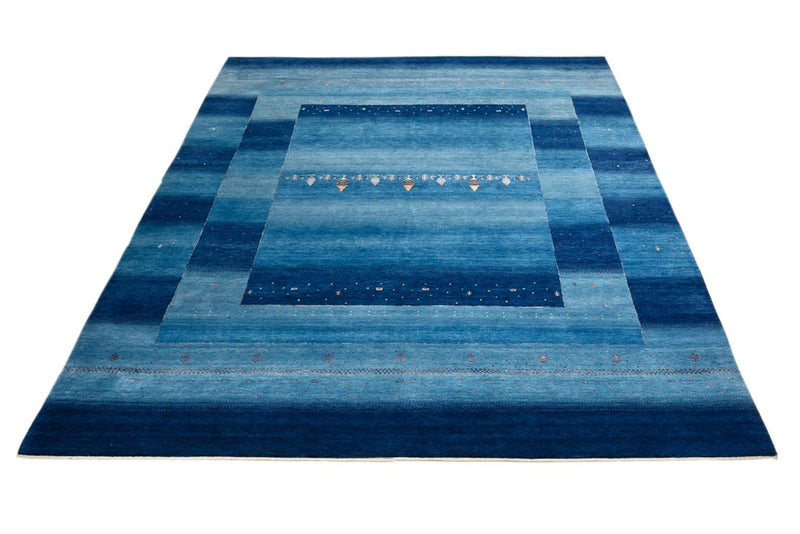 Gabbeh Tapijt - Loribaft Indus - 299 x 250 cm - zee blauw