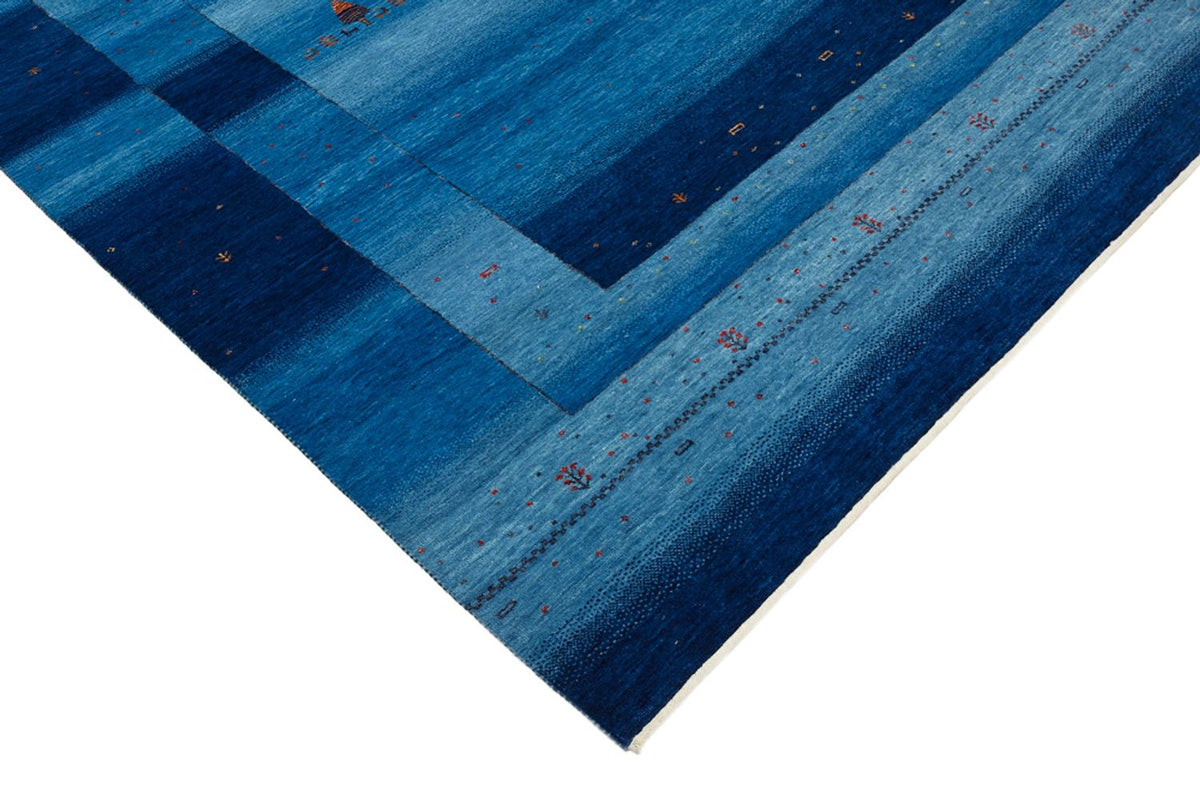 Gabbeh Tapijt - Loribaft Indus - 232 x 177 cm - zee blauw