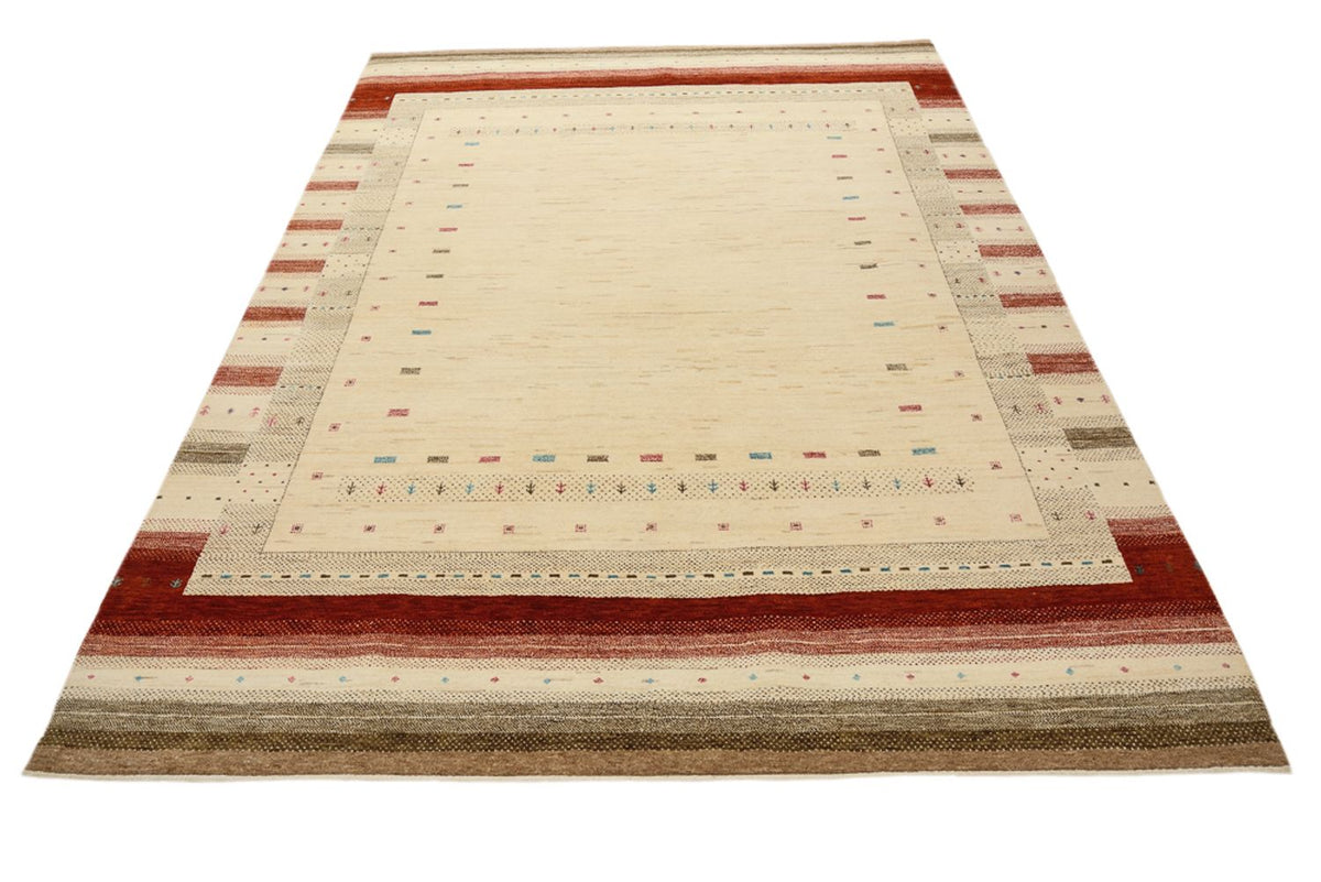 Gabbeh Tapijt - Loribaft Indus - 243 x 171 cm - licht beige