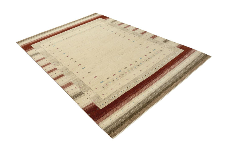 Gabbeh Tapijt - Loribaft Indus - 243 x 171 cm - licht beige