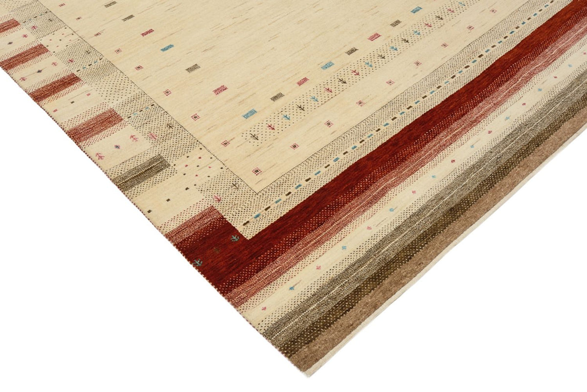 Gabbeh Tapijt - Loribaft Indus - 243 x 171 cm - licht beige