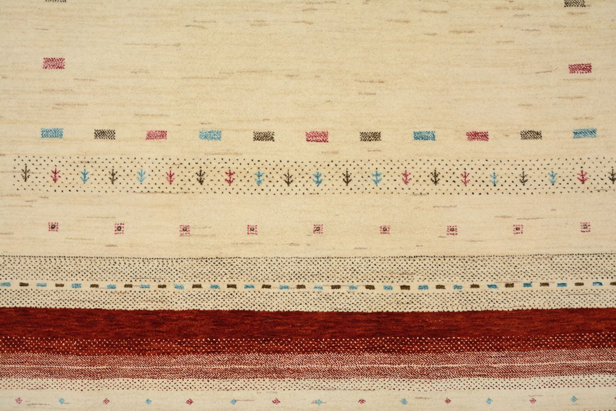 Gabbeh Tapijt - Loribaft Indus - 243 x 171 cm - licht beige