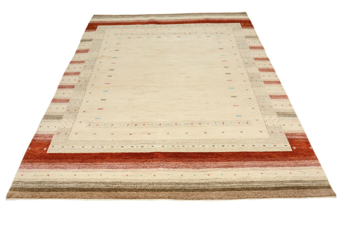 Gabbeh Tapijt - Loribaft Indus - 243 x 171 cm - licht beige