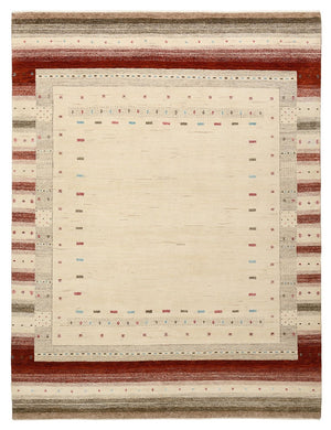 Gabbeh Tapijt - Loribaft Indus - 229 x 174 cm - licht beige