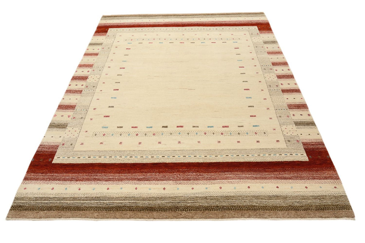 Gabbeh Tapijt - Loribaft Indus - 229 x 174 cm - licht beige