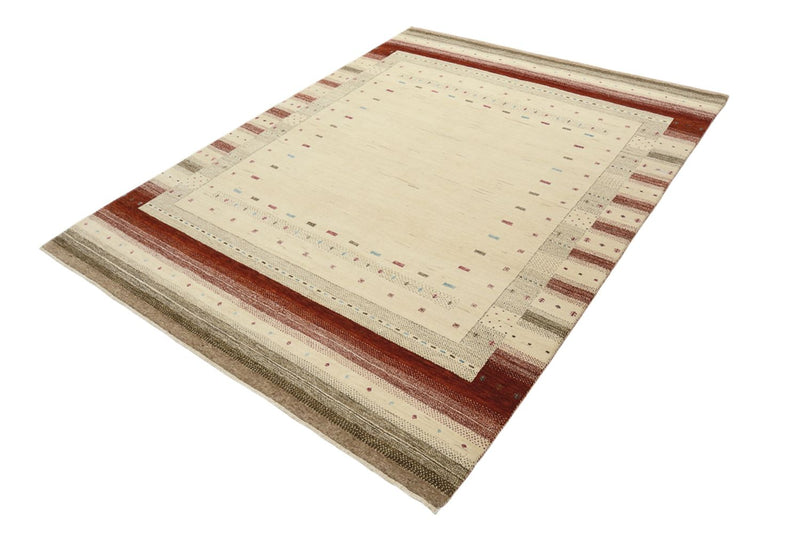 Gabbeh Tapijt - Loribaft Indus - 229 x 174 cm - licht beige