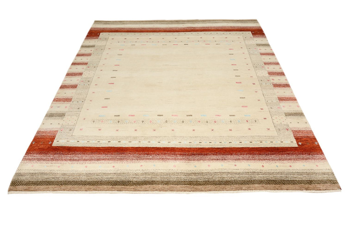 Gabbeh Tapijt - Loribaft Indus - 229 x 174 cm - licht beige