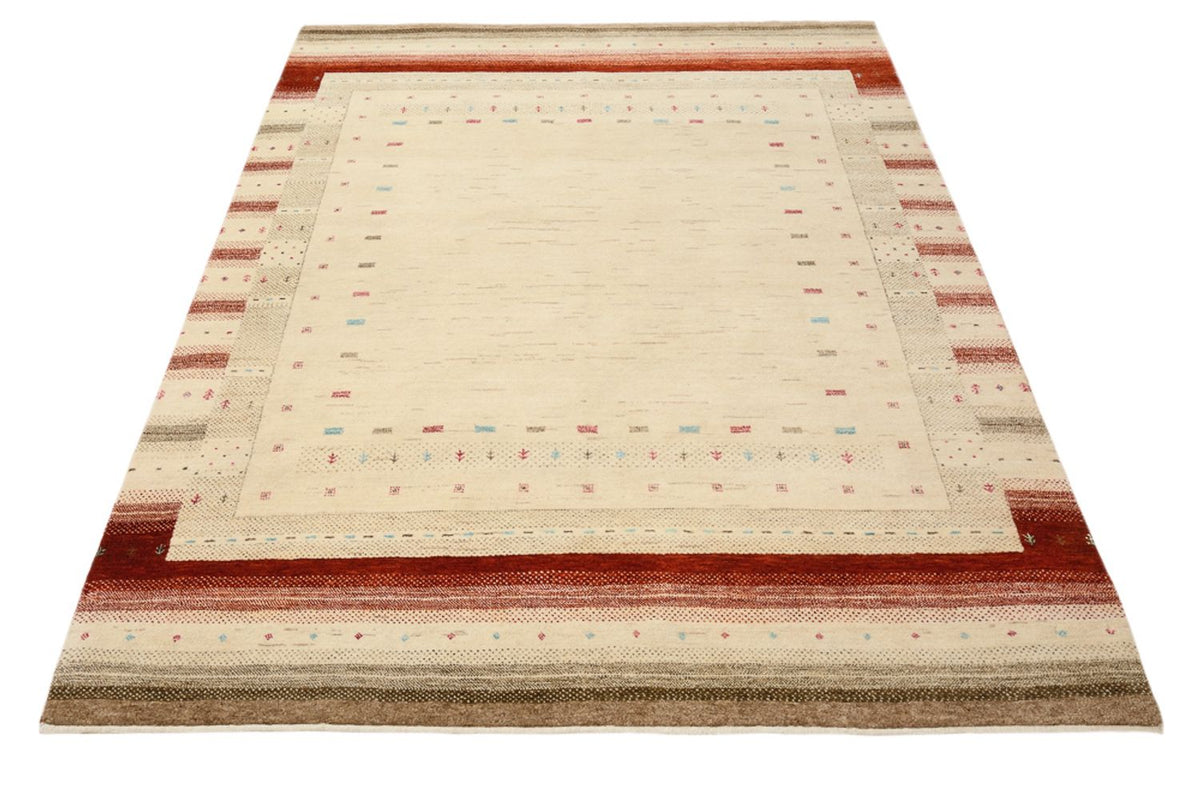Gabbeh Tapijt - Loribaft Indus - 199 x 158 cm - licht beige