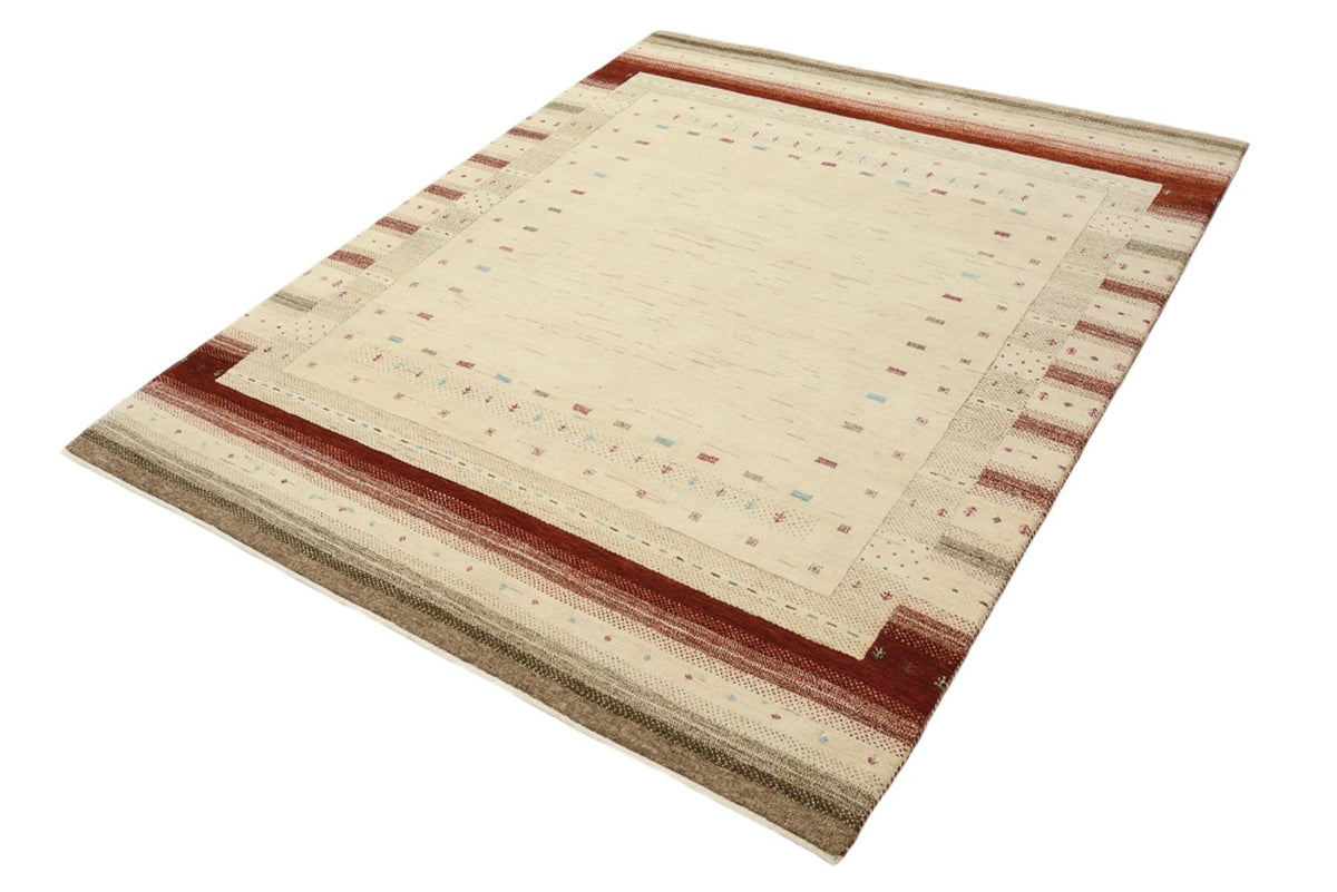 Gabbeh Tapijt - Loribaft Indus - 199 x 158 cm - licht beige
