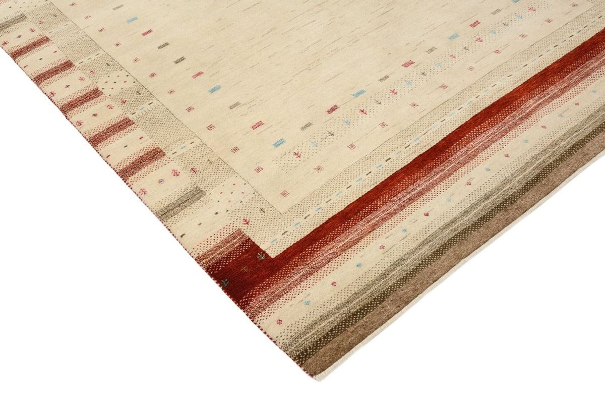 Gabbeh Tapijt - Loribaft Indus - 199 x 158 cm - licht beige