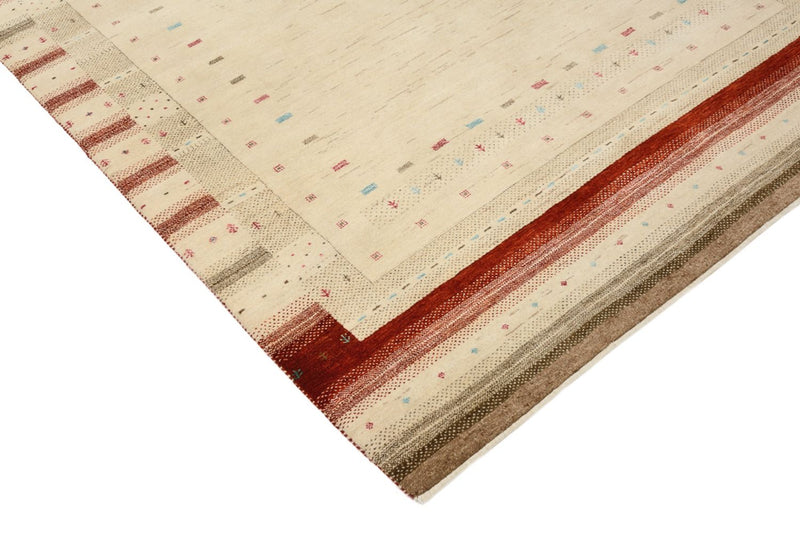 Gabbeh Tapijt - Loribaft Indus - 199 x 158 cm - licht beige