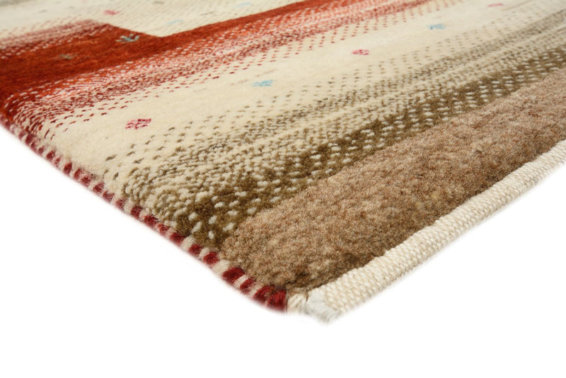 Gabbeh Tapijt - Loribaft Indus - 199 x 158 cm - licht beige