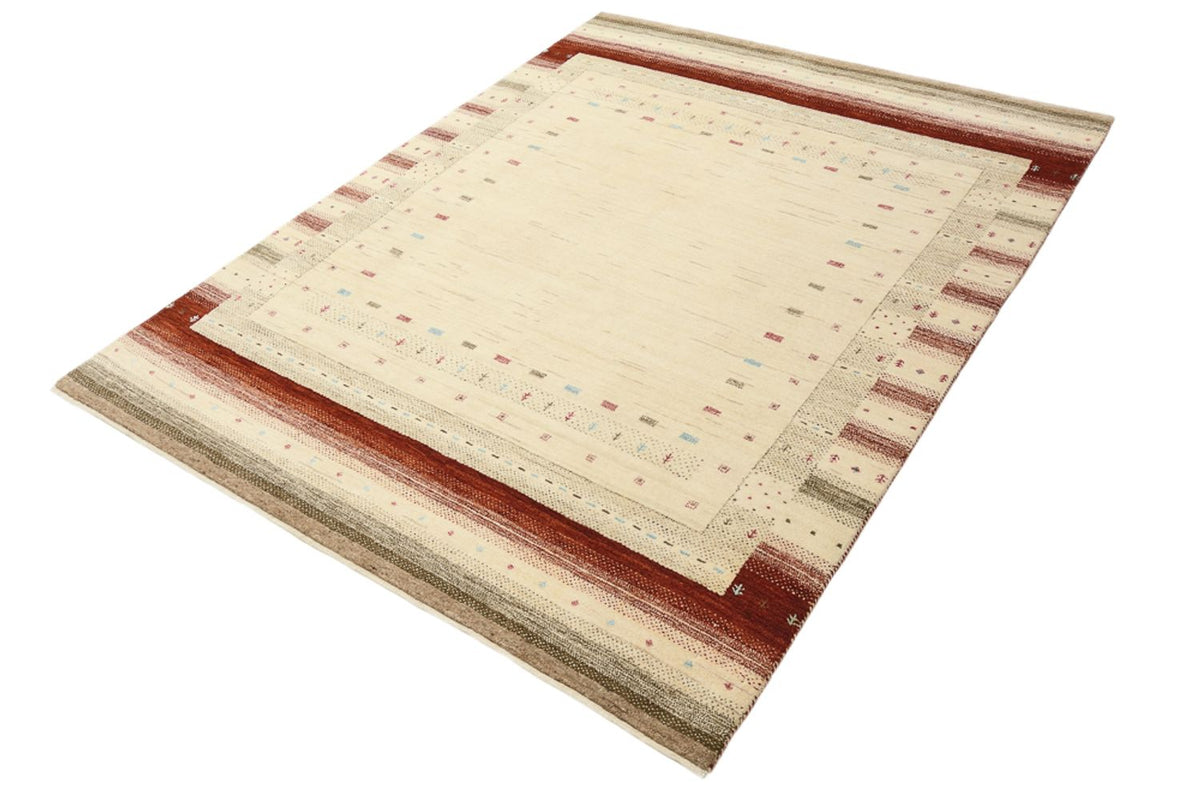 Gabbeh Tapijt - Loribaft Indus - 199 x 155 cm - licht beige