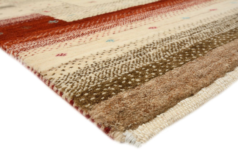 Gabbeh Tapijt - Loribaft Indus - 199 x 155 cm - licht beige