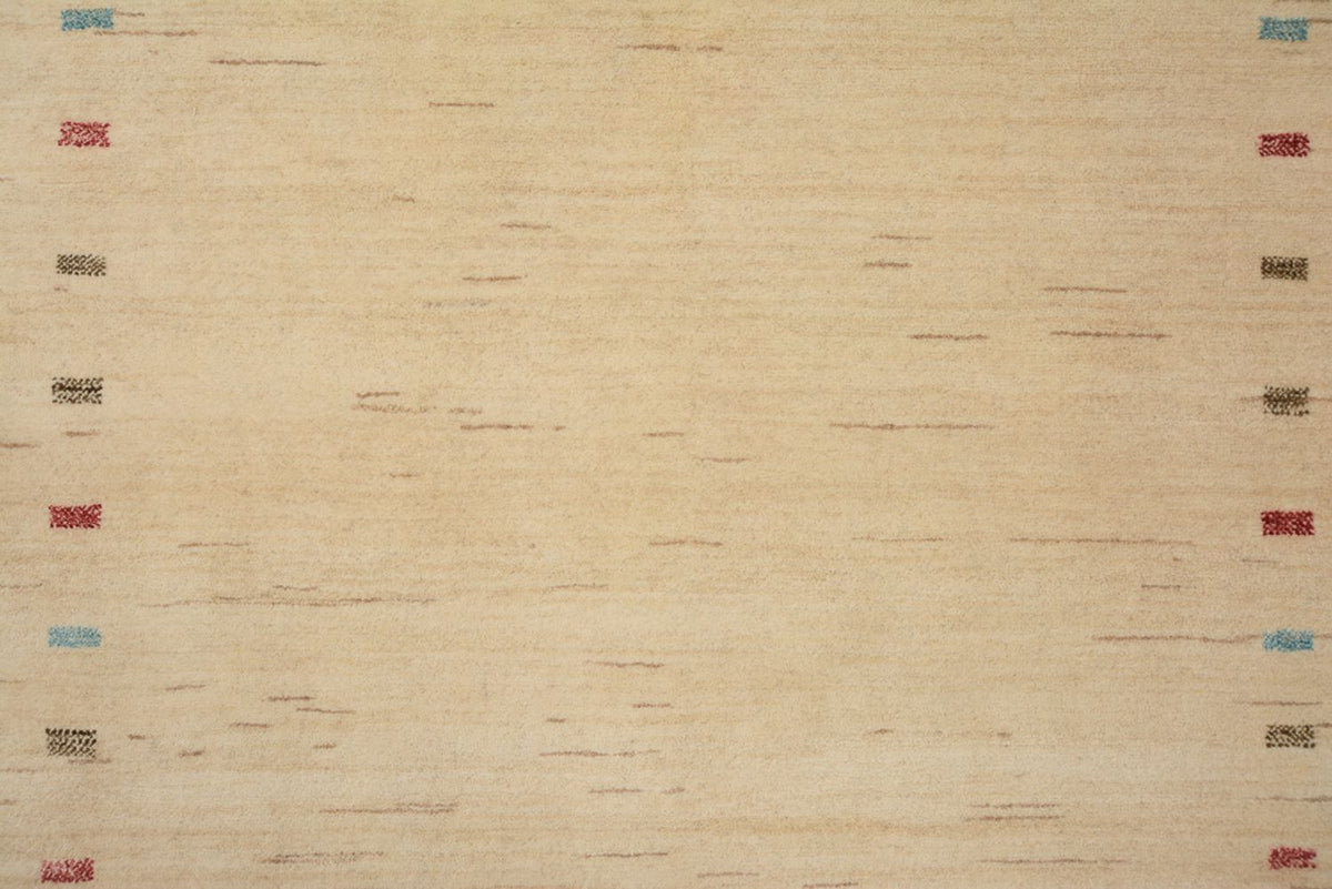 Gabbeh Tapijt - Loribaft Indus - 199 x 155 cm - licht beige