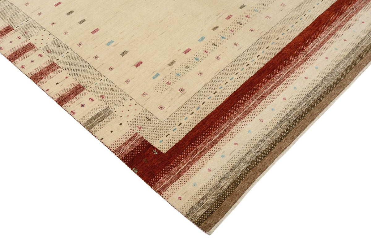 Gabbeh Tapijt - Loribaft Indus - 205 x 152 cm - licht beige