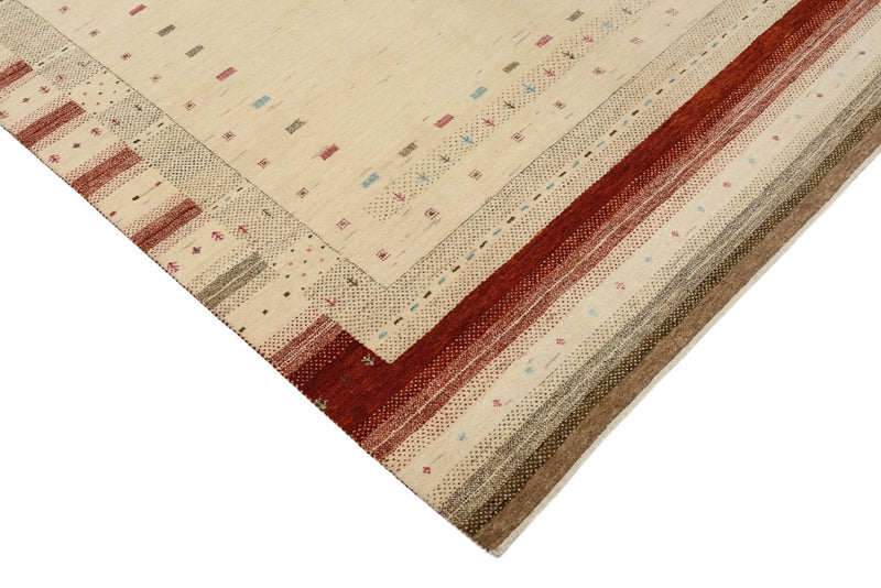 Gabbeh Tapijt - Loribaft Indus - 205 x 152 cm - licht beige