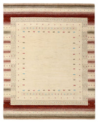 Gabbeh Tapijt - Loribaft Indus - 198 x 156 cm - licht beige