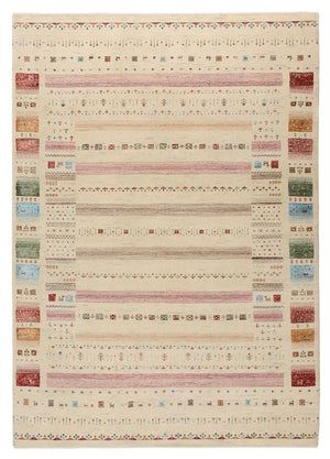 Gabbeh Tapijt - Loribaft Indus - 246 x 174 cm - licht beige