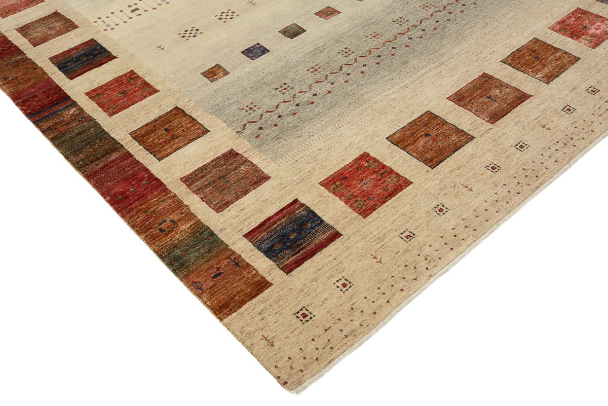 Gabbeh Tapijt - Loribaft Indus - 306 x 205 cm - licht beige