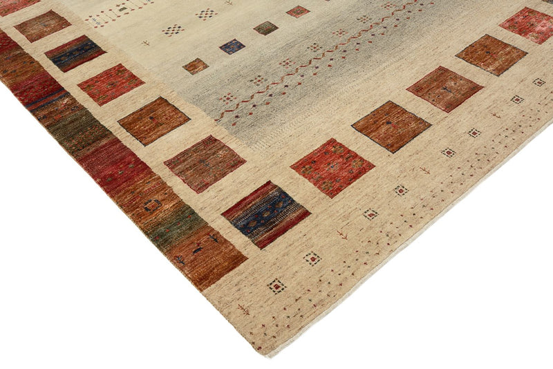 Gabbeh Tapijt - Loribaft Indus - 306 x 205 cm - licht beige