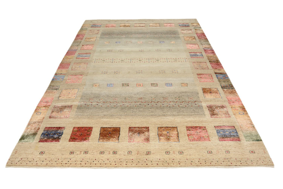 Gabbeh Tapijt - Loribaft Indus - 306 x 205 cm - licht beige