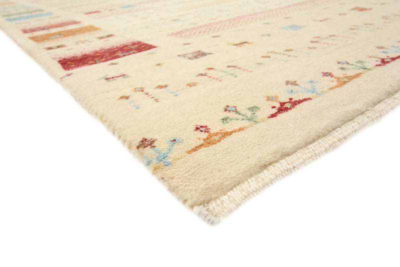 Gabbeh Tapijt - Loribaft Indus - 206 x 149 cm - licht beige