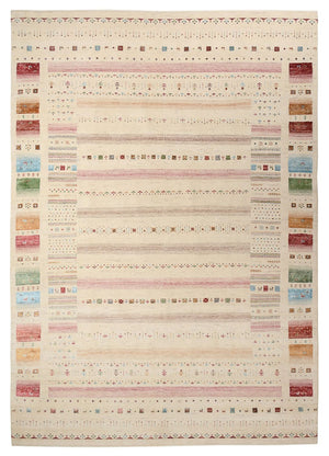 Gabbeh Tapijt - Loribaft Indus - 356 x 251 cm - licht beige