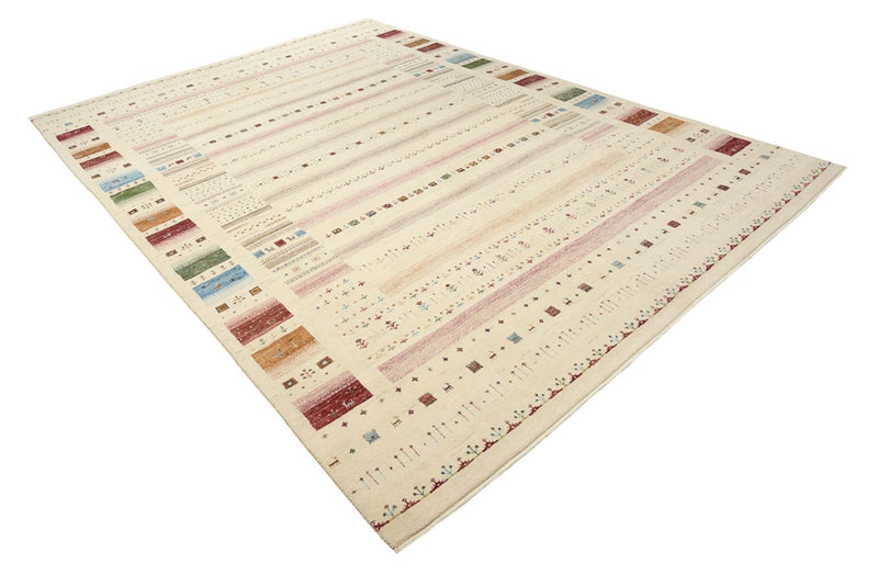 Gabbeh Tapijt - Loribaft Indus - 356 x 251 cm - licht beige