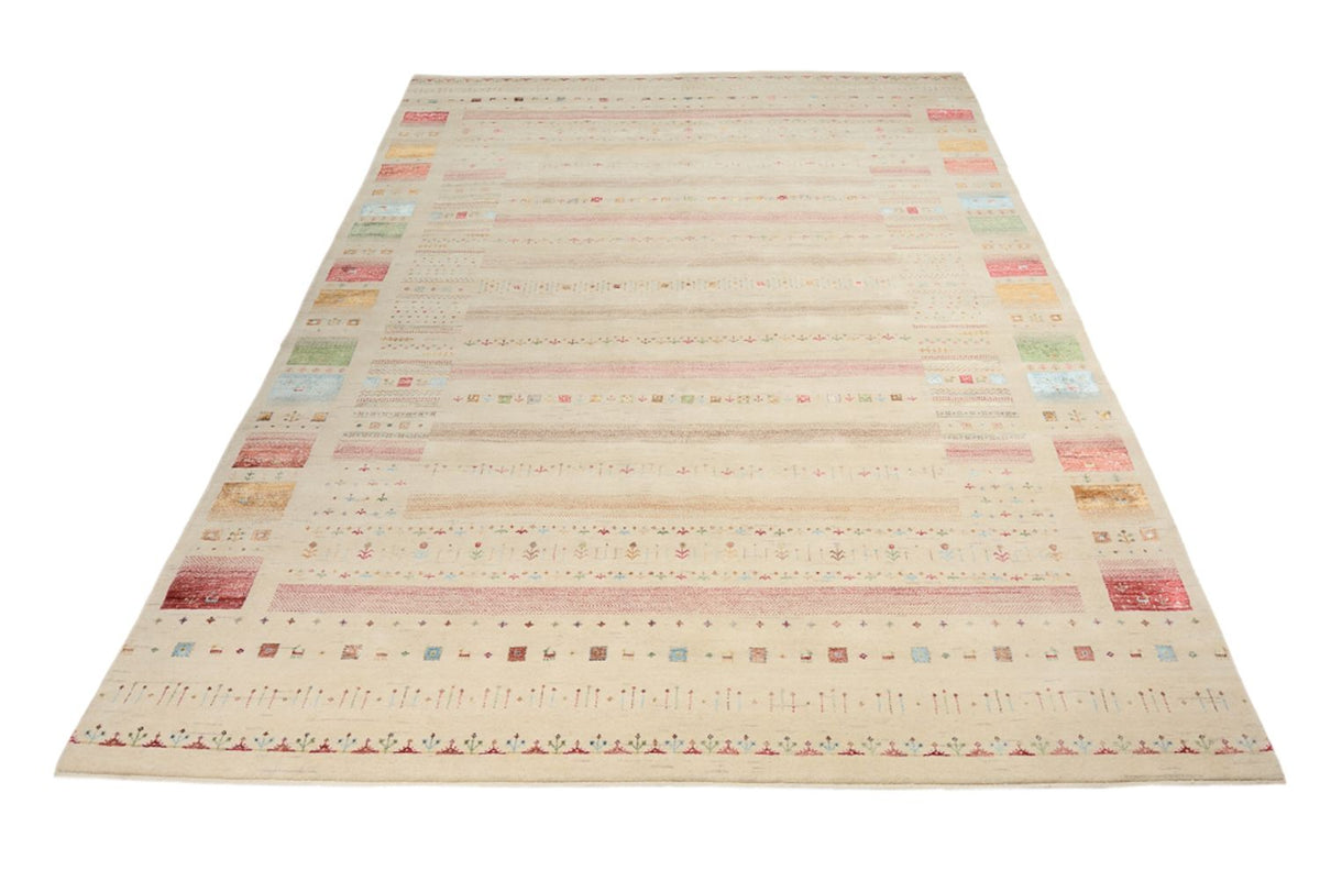 Gabbeh Tapijt - Loribaft Indus - 356 x 251 cm - licht beige